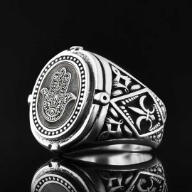 Hamsa Jewish Ring