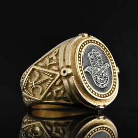 Hamsa Jewish Ring