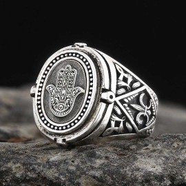 Hamsa Jewish Ring