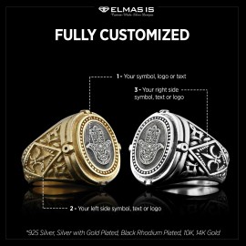 Hamsa Jewish Ring