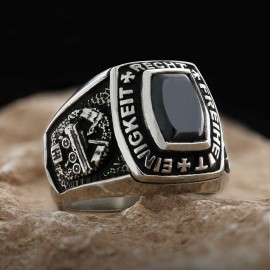 Hand Made Einigkeit Recht Freiheit Germany Ring