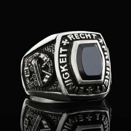 Hand Made Einigkeit Recht Freiheit Germany Ring