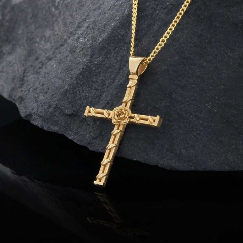 Handmade Amorc Necklace, Rosicrucian Jewelry, Cross Necklace