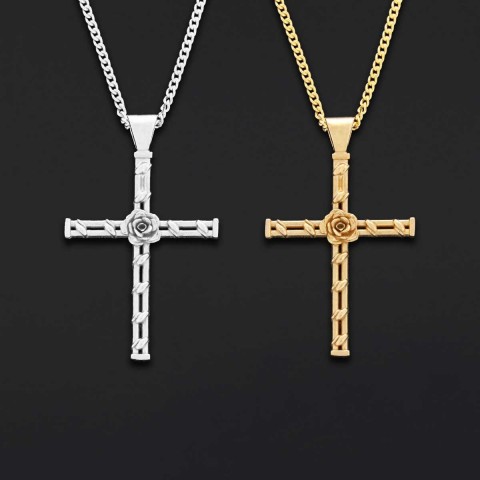 Handmade Amorc Necklace, Rosicrucian Jewelry, Cross Necklace