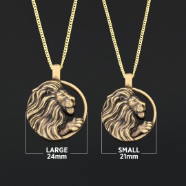 Handmade Leo Pendant, Sterling Silver Leo Necklace, Leo Jewelry, Horoscope Leo Necklace