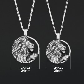 Handmade Leo Pendant, Sterling Silver Leo Necklace, Leo Jewelry, Horoscope Leo Necklace