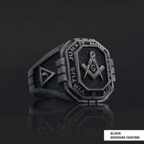 Handmade Lodge Masonic Ring, Custom Mason Ring