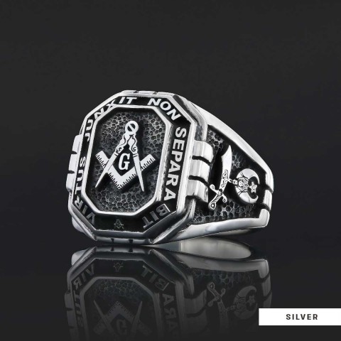 Handmade Lodge Masonic Ring, Custom Mason Ring