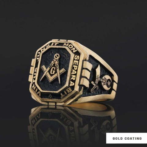 Handmade Lodge Masonic Ring, Custom Mason Ring