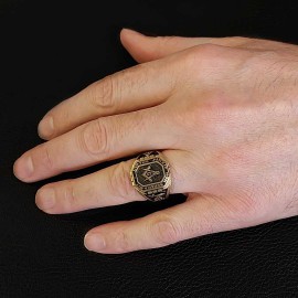 Handmade Lodge Masonic Ring, Custom Mason Ring