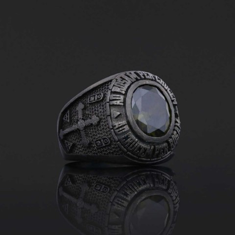 Handmade Rose Crucis Silver Ring, Amorc Jewelry, Special Design Amorc Ring, Rose Crucis Ring