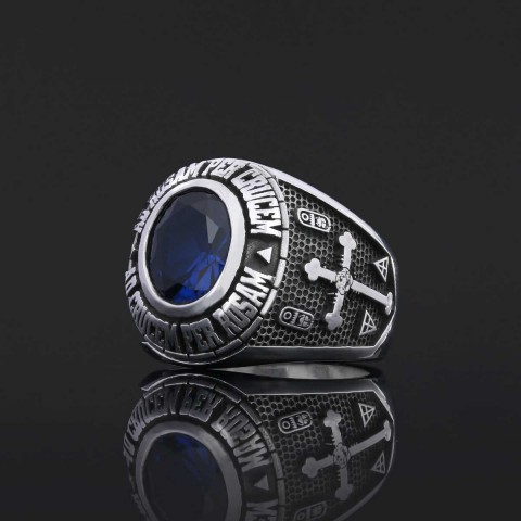 Handmade Rose Crucis Silver Ring, Amorc Jewelry, Special Design Amorc Ring, Rose Crucis Ring