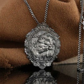 Handmade Silver Lion Pendant