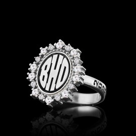 Handmade Special 925 Sterling Silver Monogram Letter Women Ring