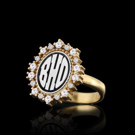 Handmade Special 925 Sterling Silver Monogram Letter Women Ring