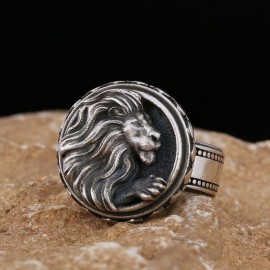 Handmade Sterling Silver Leo Ring