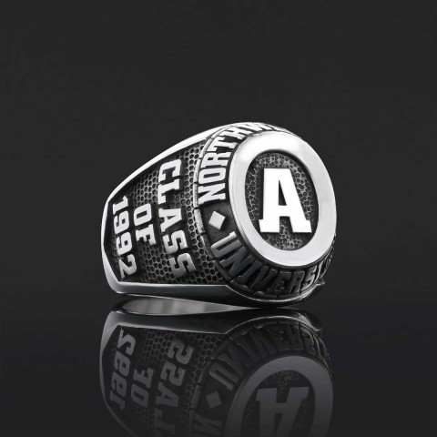 Handmade University Ring, Custom High School Graduation Ring, Class Ring, College Class Ring