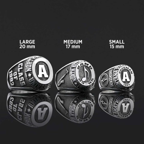 Handmade University Ring, Custom High School Graduation Ring, Class Ring, College Class Ring