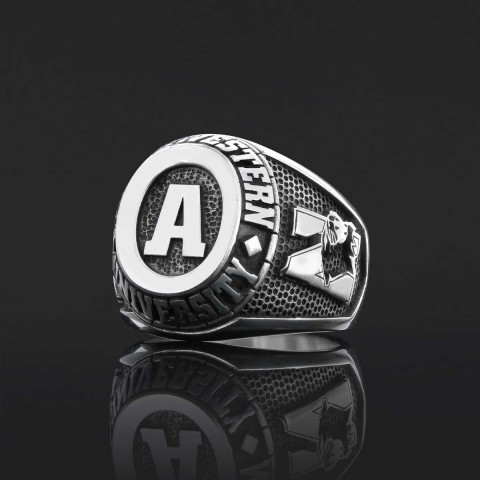 Handmade University Ring, Custom High School Graduation Ring, Class Ring, College Class Ring