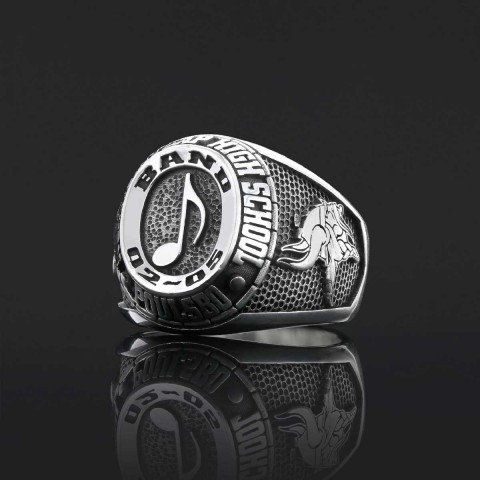Handmade University Ring, Custom High School Graduation Ring, Class Ring, College Class Ring