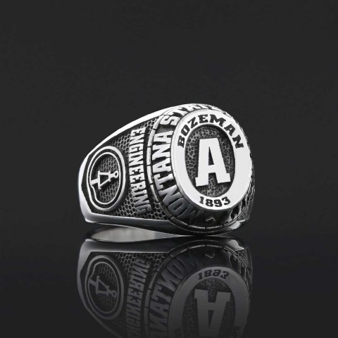 Handmade University Ring, Custom High School Graduation Ring, Class Ring, College Class Ring