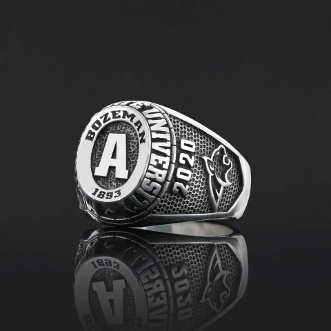 Handmade University Ring, Custom High School Graduation Ring, Class Ring, College Class Ring
