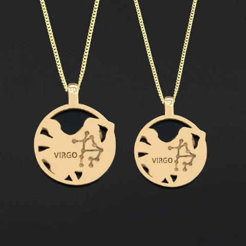 Horoscope Virgo Necklace, Handmade Virgo Pendant, Sterling Silver Virgo Necklace, Virgo Jewelry