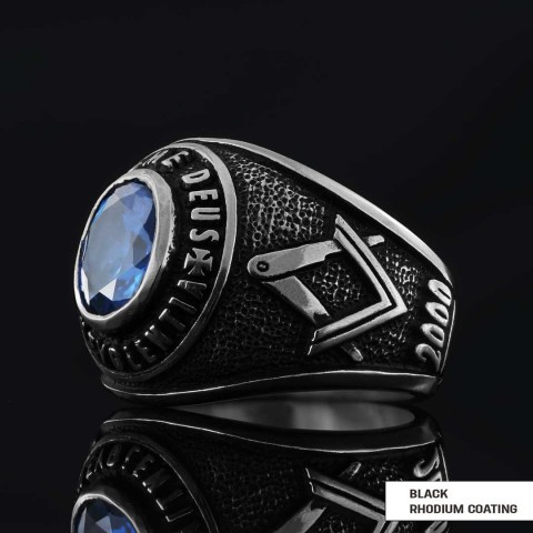 In Nome Deus Benevolentia Masonic Ring, Freemason Ring, Master Mason Rings