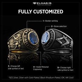 In Nome Deus Benevolentia Masonic Ring, Freemason Ring, Master Mason Rings