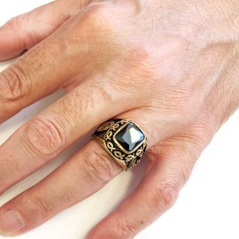 Jesus Blue Stone Ring