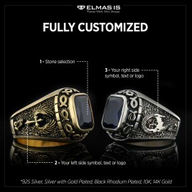 Jesus Blue Stone Ring