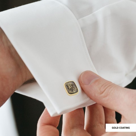 Jesus Cufflinks, Christ Cufflinks, Silver Religious Accessory, Gold Plated Jesus Jewelry, Handmade Christian Cufflinks, Religious Gift