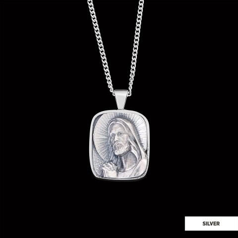 Jesus Necklace, Faith Jewelry, Christ Pendant, Christus Necklace, Sun and Christian Jewelry, Jesus Christian Necklace