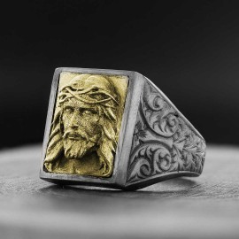 Jesus Embossed Ring