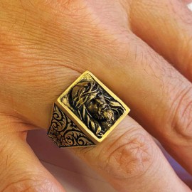 Jesus Embossed Ring