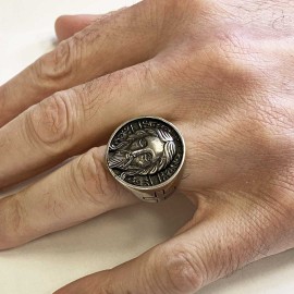 Jesus Silver Ring