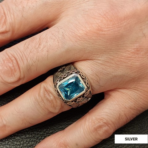 Jesus Stone Square Ring