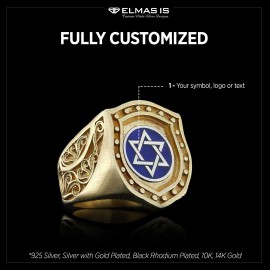 Jewish Magen David Rings