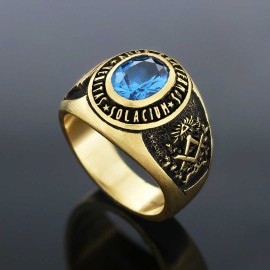 Jewish Masonic Round Ring