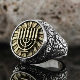Hanukkah Menorah Ring