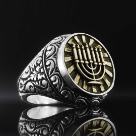 Hanukkah Menorah Ring