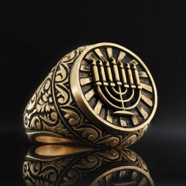 Hanukkah Menorah Ring