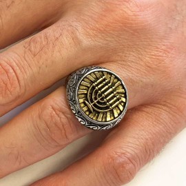 Hanukkah Menorah Ring