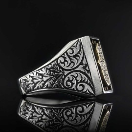 Hamsa Silver Jewish Ring