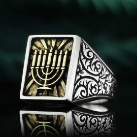 Menorah Isolated Ring