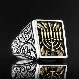 Menorah Isolated Ring