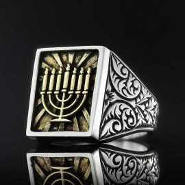 Menorah Isolated Ring