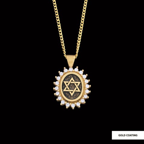 Jewish Star Necklace, Silver Menorah Necklace, Hebrew Chanukah Menorah Necklace, Magen David Necklace, Shield of David Necklace
