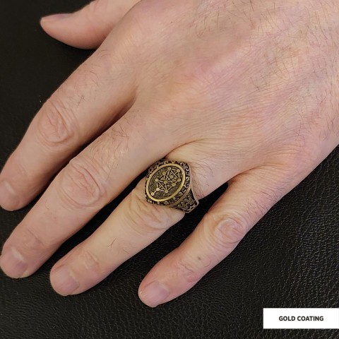 Kabbalah Ring, Kabbalah 925 Sterling Silver Ring, Star Kabbalah Ring, Adonai Ring, Kabbalah Jewelry, Religious Gifts