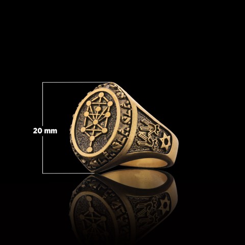Kabbalah Ring, Kabbalah 925 Sterling Silver Ring, Star Kabbalah Ring, Adonai Ring, Kabbalah Jewelry, Religious Gifts